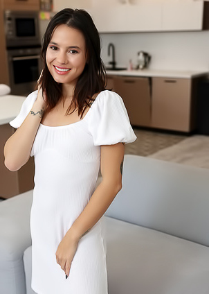 Lucy Mendez Her Lovely Hard Nips And Her Dripping Bald Twat